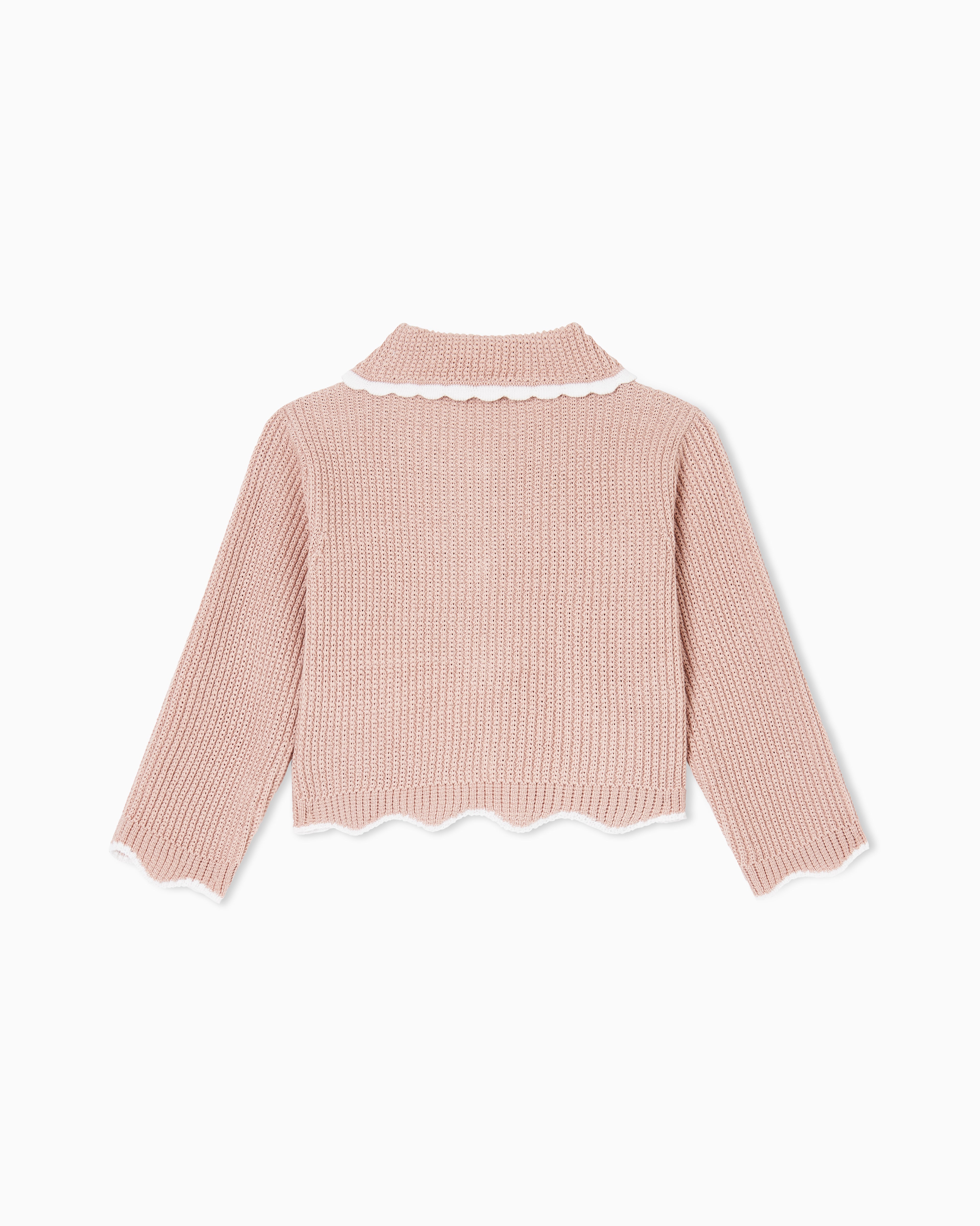 Scalloped Edge Cardigan Emporio Armani