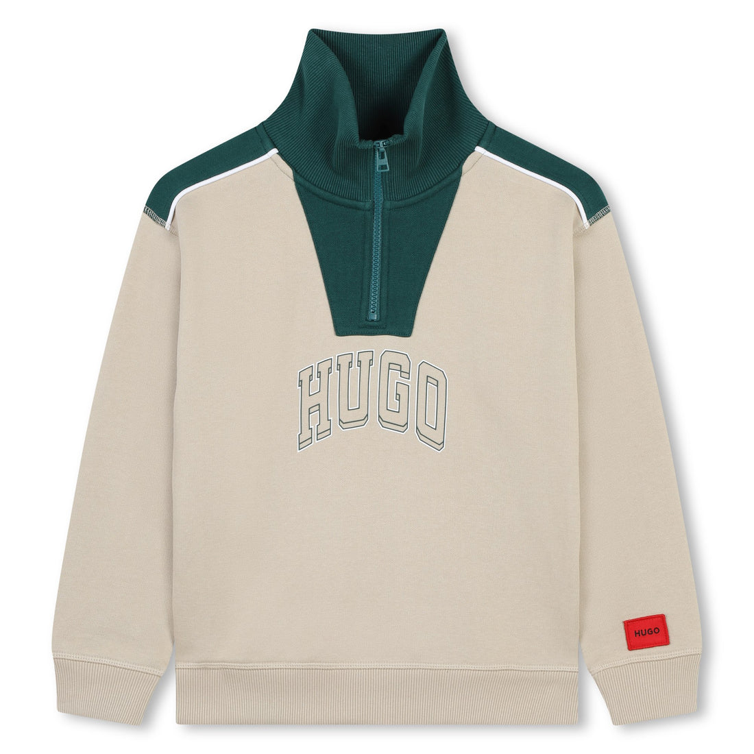 Hugo Stone High Collar Varsity Sweatshirt