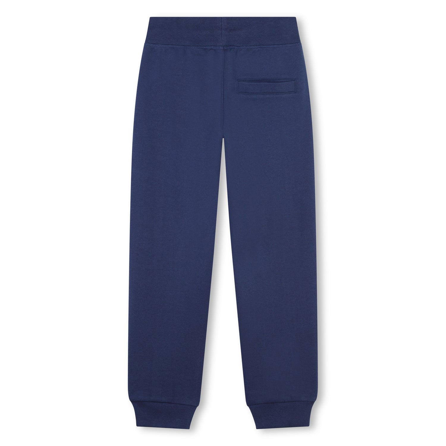 Navy and Green High Density Logo Jogging Bottoms