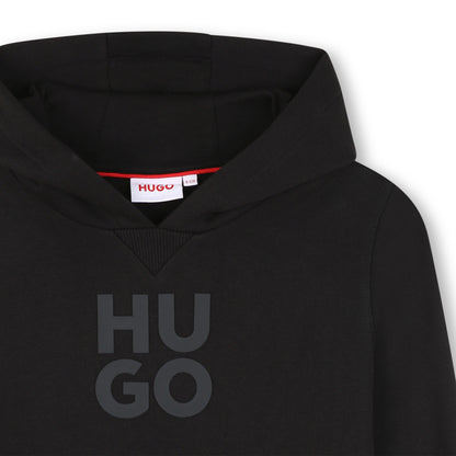 Hooded Sweatshirt with Embossed Logo