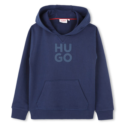 Hooded Sweatshirt with Embossed Logo