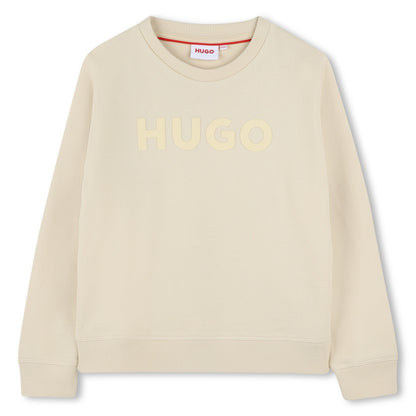 Sweatshirt with Embossed Logo