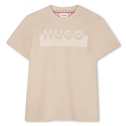 Organic Cotton Short Sleeve T-Shirt with High-Density Split Logo