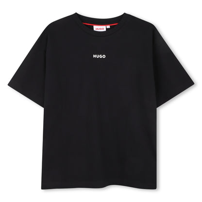 Organic Cotton Short Sleeve T-Shirt with Small High-Density Logo