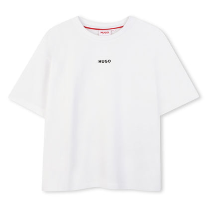 Organic Cotton Short Sleeve T-Shirt with Small High-Density Logo