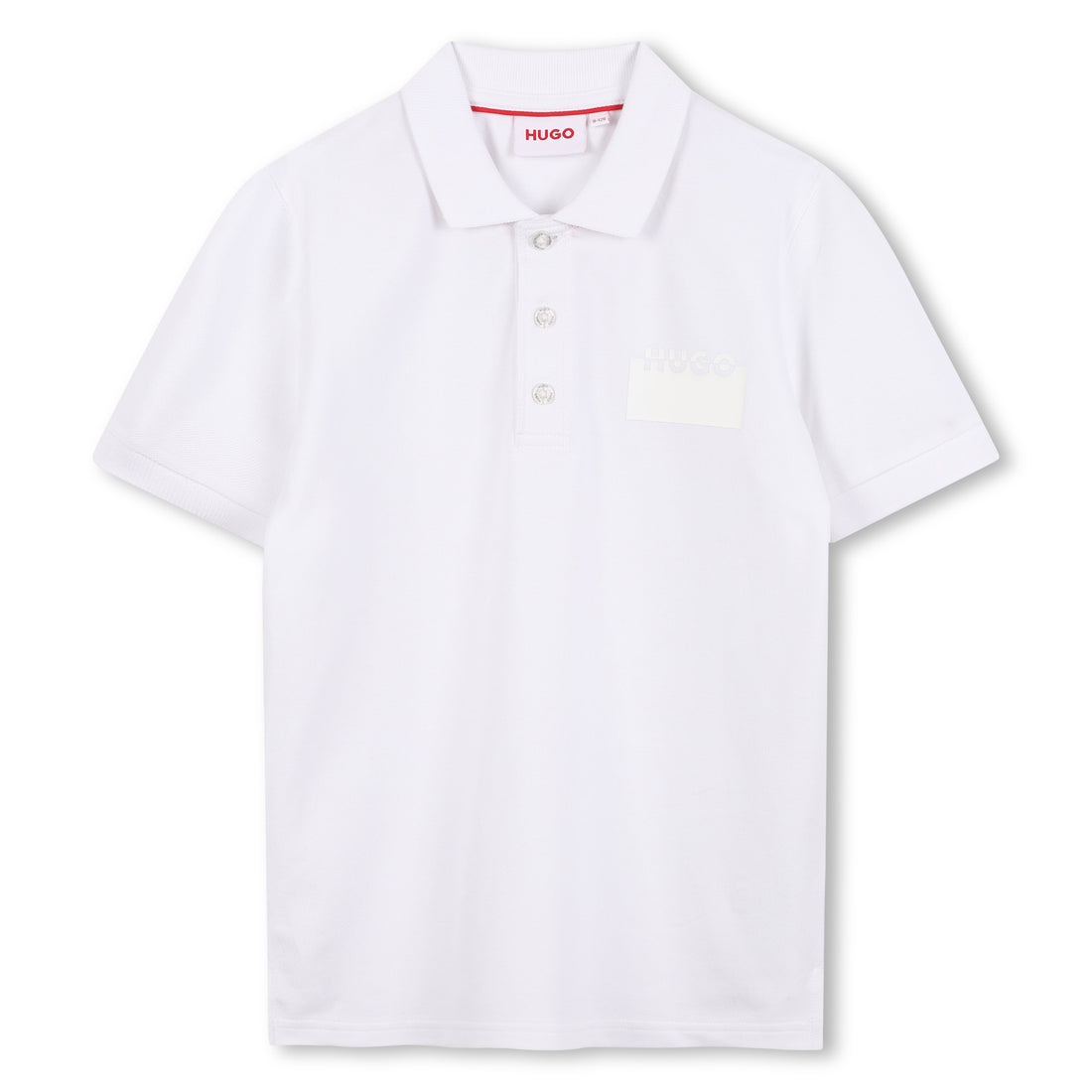 Piqué Short Sleeve Polo Shirt with Split Logo Print