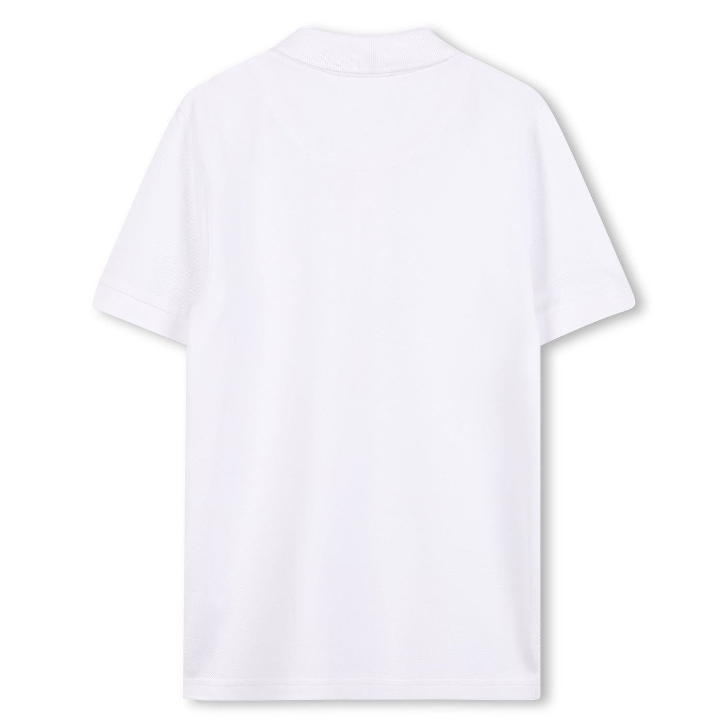 Piqué Short Sleeve Polo Shirt with Split Logo Print