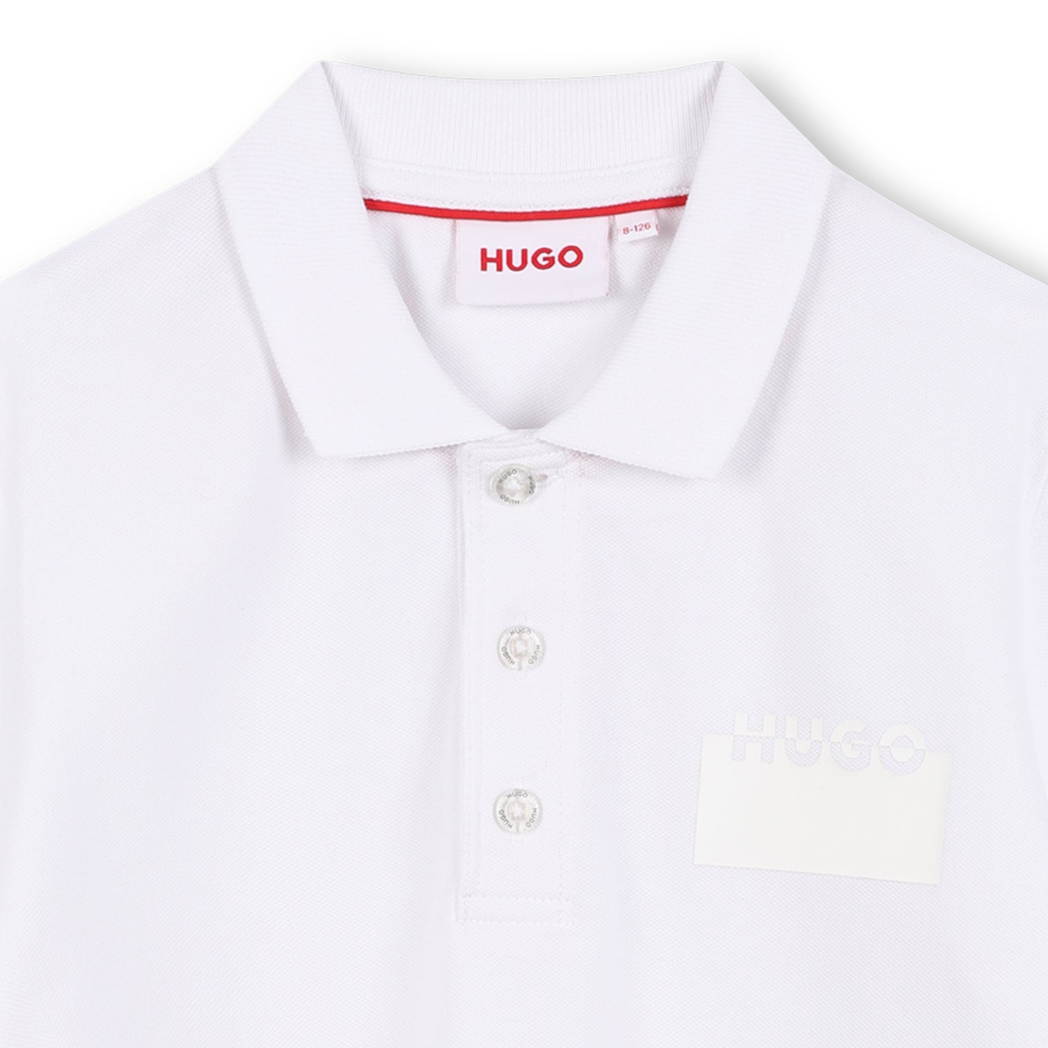Piqué Short Sleeve Polo Shirt with Split Logo Print