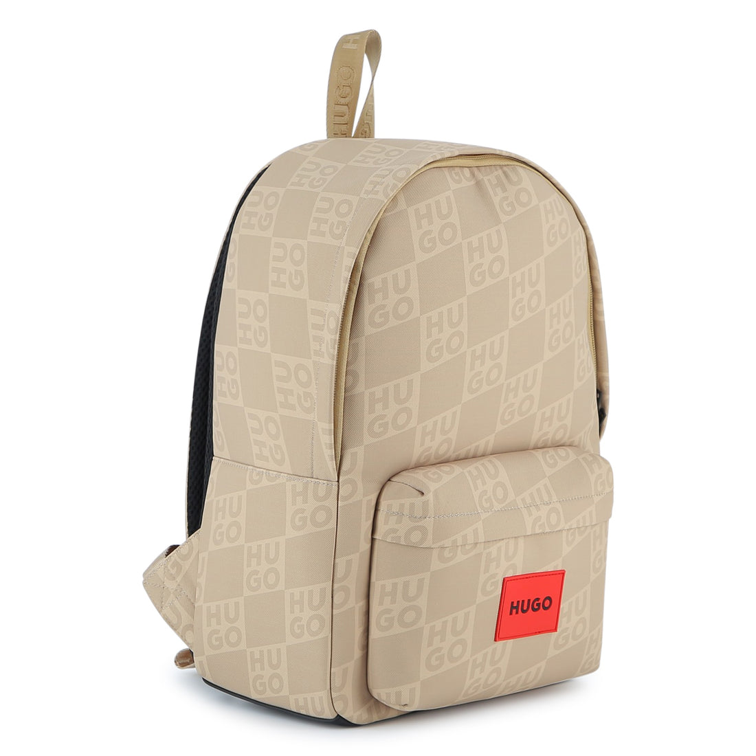 Beige Monogram Backpack Hugo