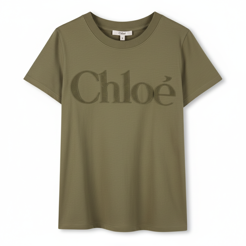 Green t-shirt with &