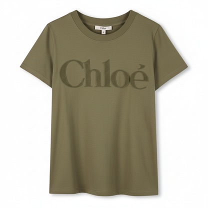 Green t-shirt with &