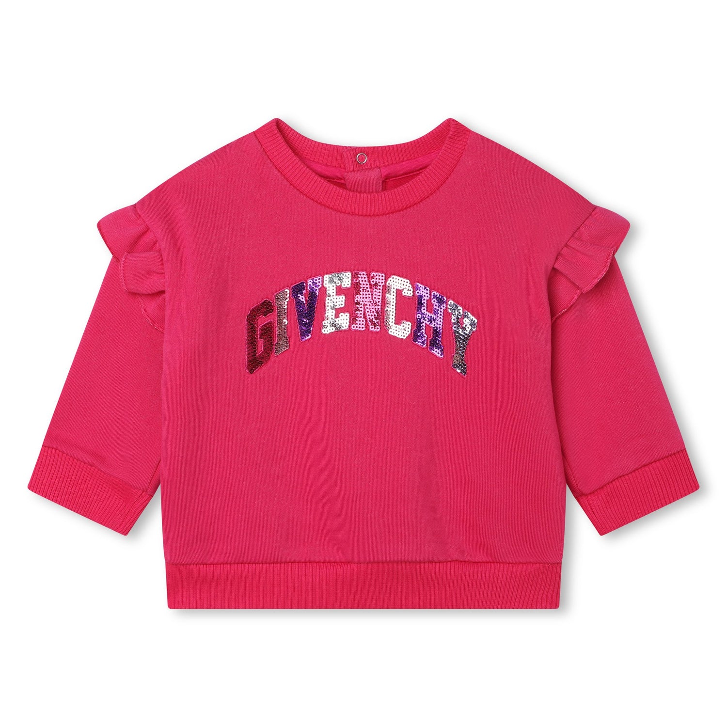 Fleece Sweatshirt with Sequin Embroidery