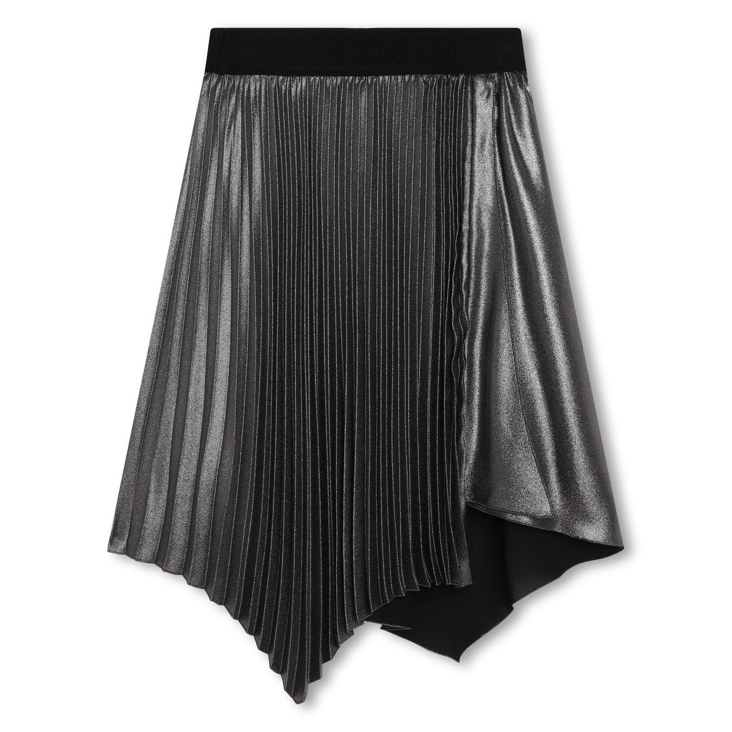 Asymmetric Pleated Skirt