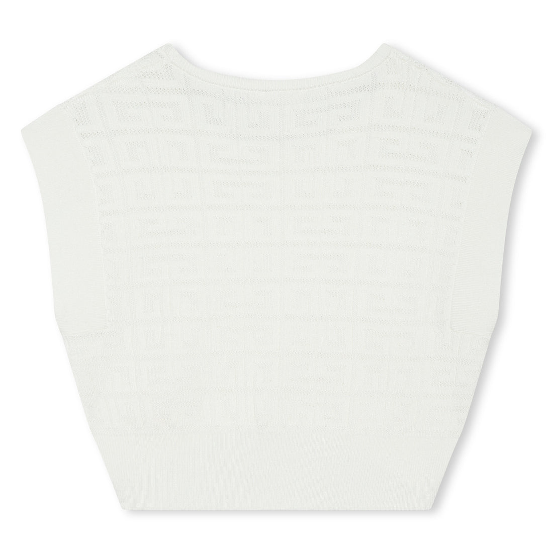 Sleeveless Knit Monogrammed Top