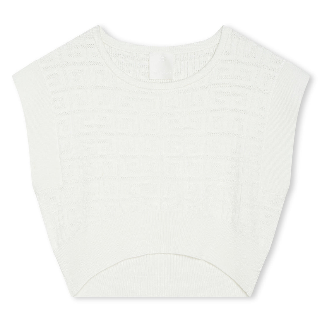 Sleeveless Knit Monogrammed Top