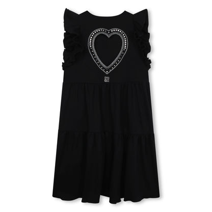 Short Sleeve Dress with Rhinestones