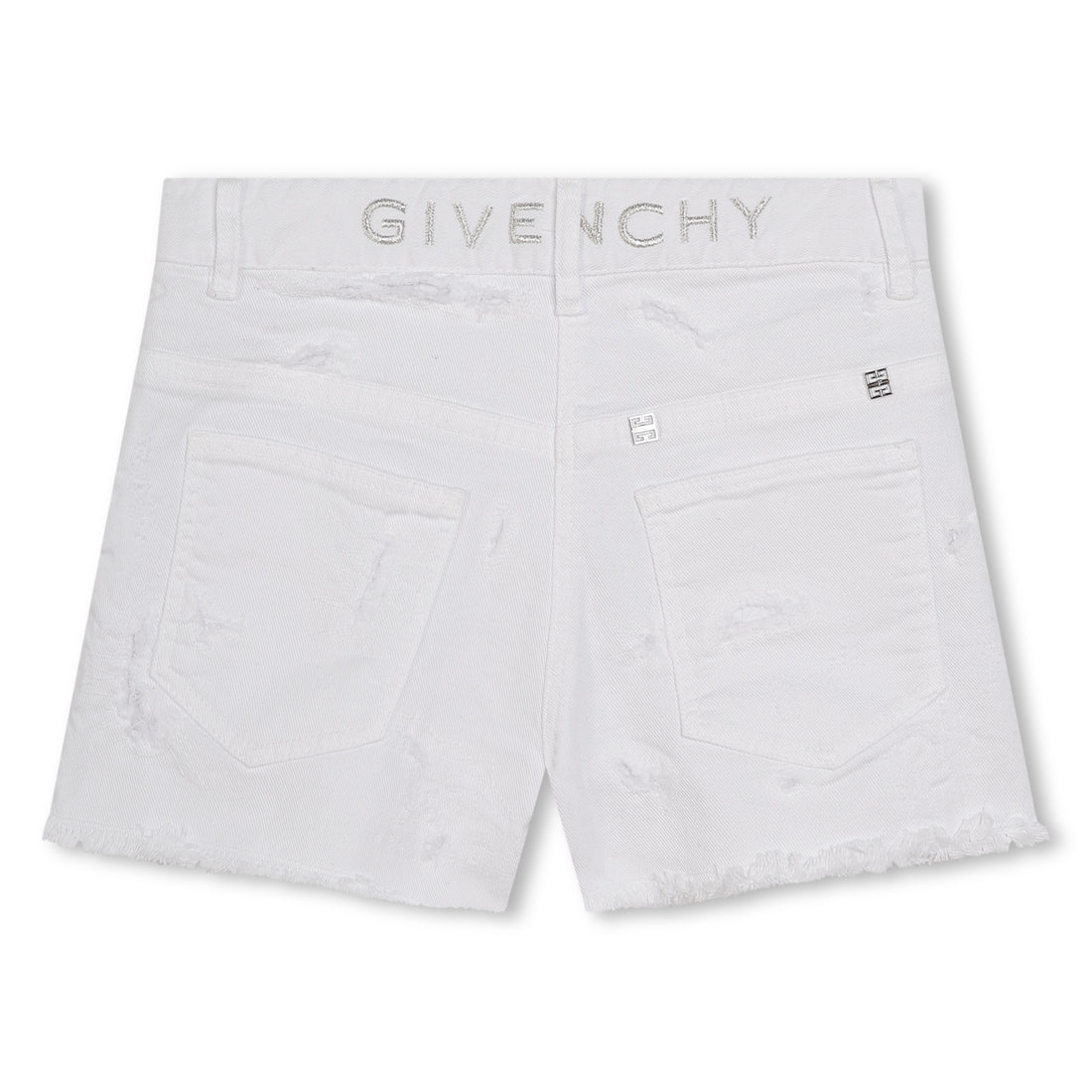 Raw Edge Distressed Shorts