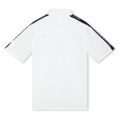 Zip Closure Short Sleeve Shirt