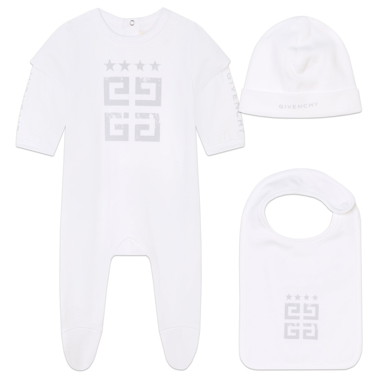 Pyjama, Bib &amp; Hat Set