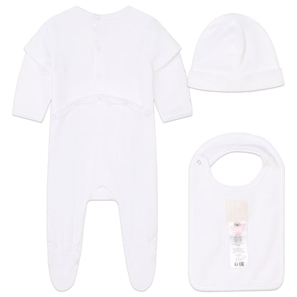 Pyjamas, Bib, and Hat Set