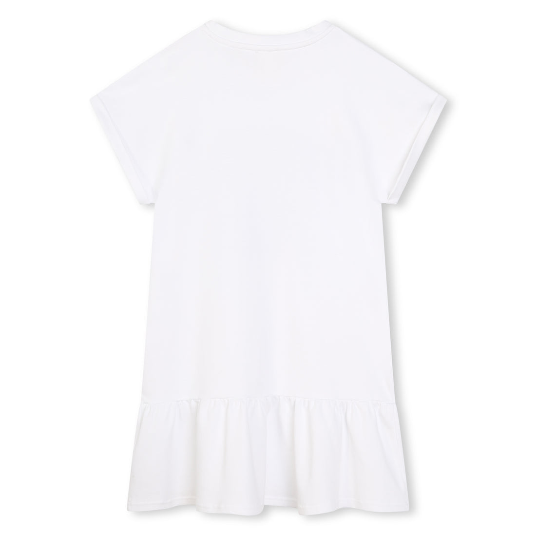 Denim Appliqué Short Sleeve Dress