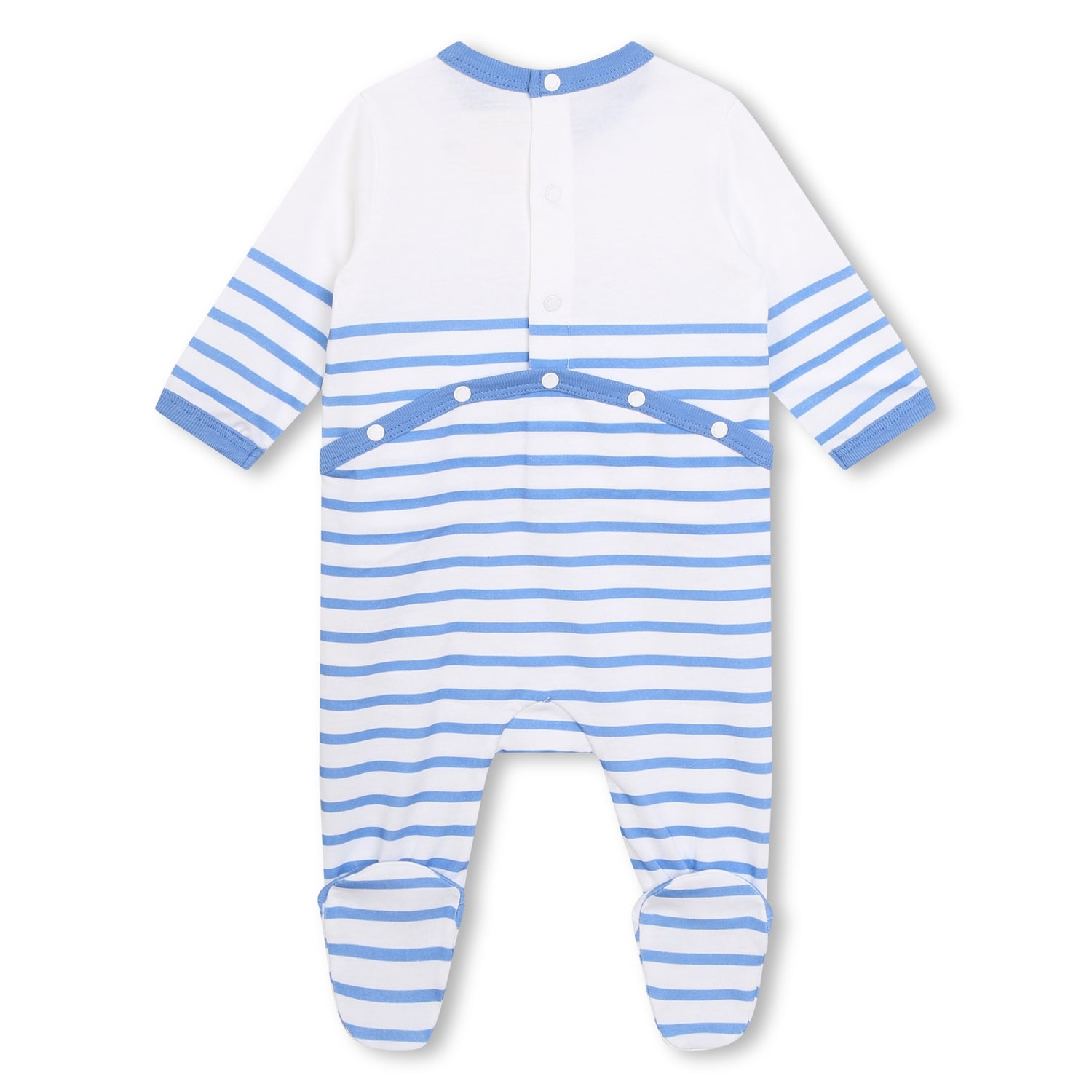 Striped Pyjamas, Bib, and Hat Set