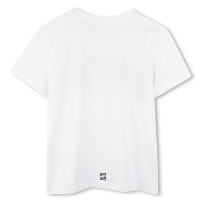 Short Sleeves White Tee-Shirt for Kids