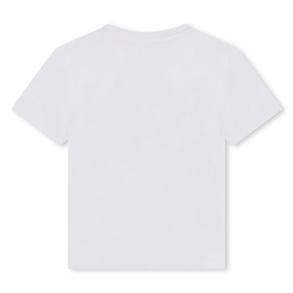 Denim Logo White Tee-Shirt