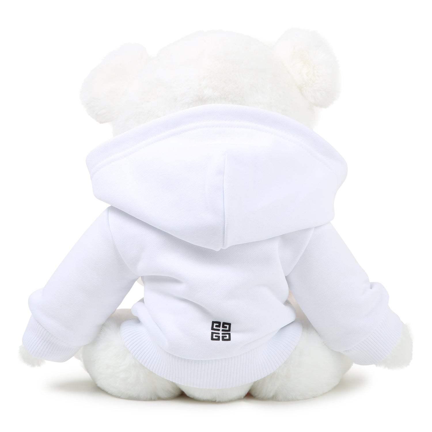 Givenchy Teddy Bear with Fleece Hoodie and Logo Prints