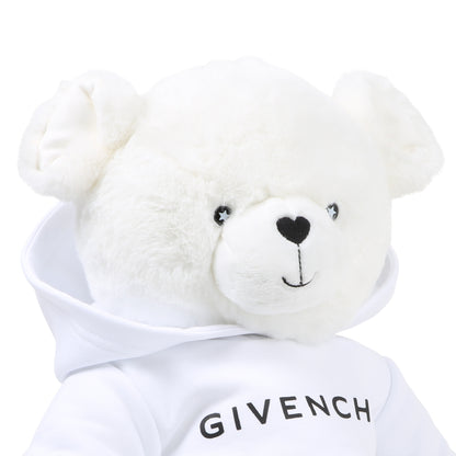 Givenchy Teddy Bear with Fleece Hoodie and Logo Prints