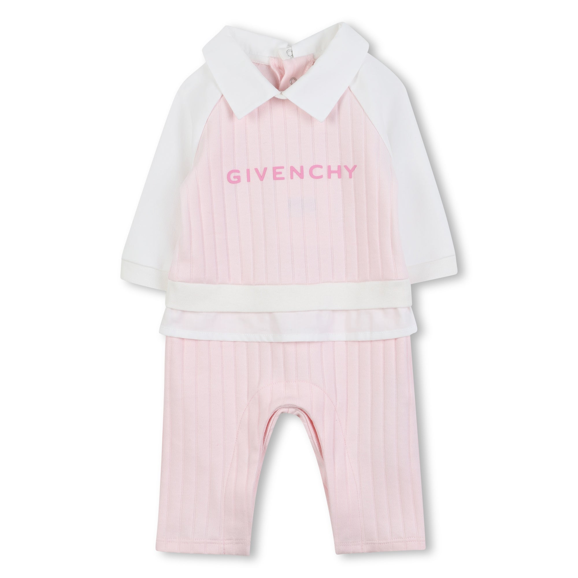 Jersey All-In-One with Poplin Collar and Givenchy Print