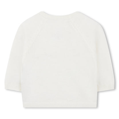 Knitted Cardigan, Leggings and Hat Set in Cotton and Cashmere