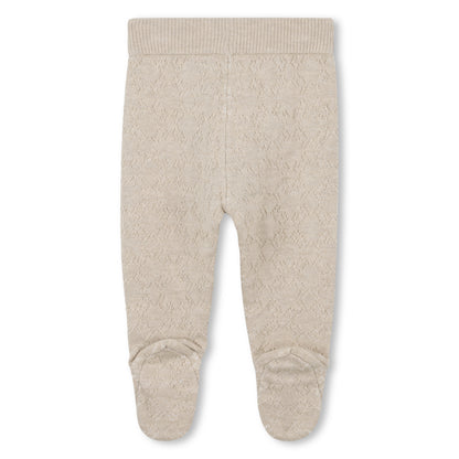 Knitted Cardigan, Leggings and Hat Set in Cotton and Cashmere