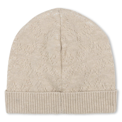 Knitted Cardigan, Leggings and Hat Set in Cotton and Cashmere