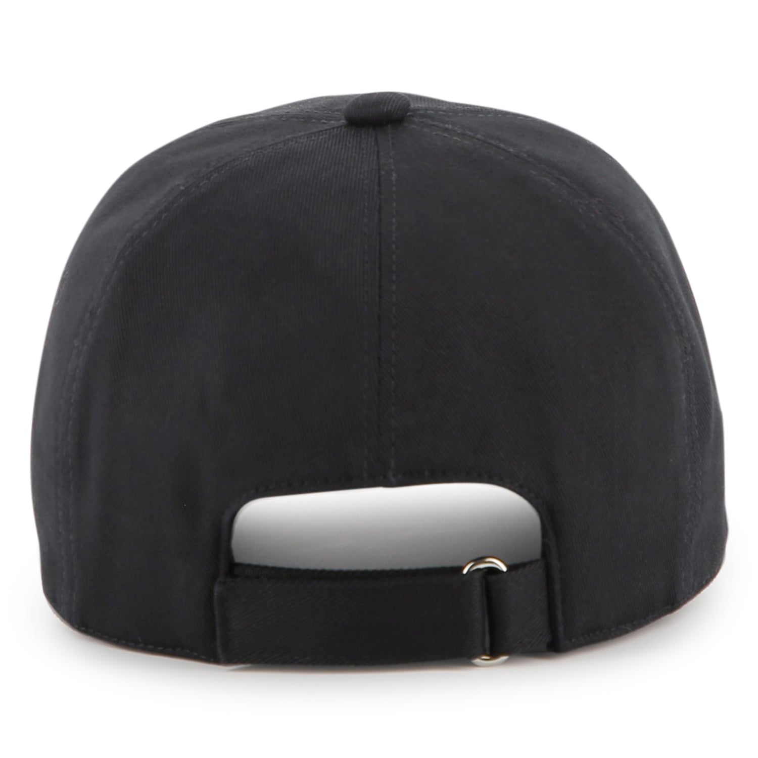 Black Cotton Twill Cap with Maison Givenchy Paris Embroidery