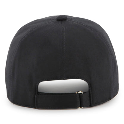Black Cotton Twill Cap with Maison Givenchy Paris Embroidery