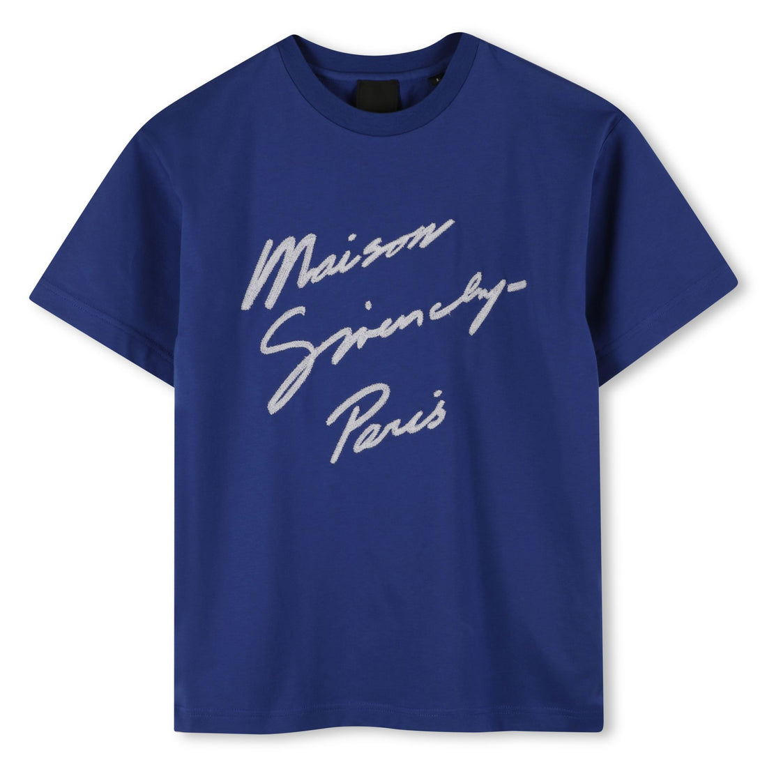 Organic Cotton Jersey T-Shirt with Maison Givenchy Paris and 4G Embroidery