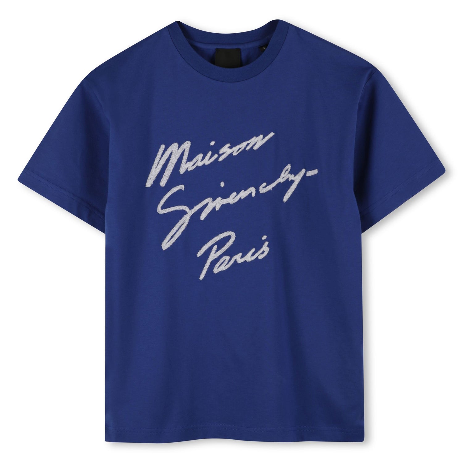 Organic Cotton Jersey T-Shirt with Maison Givenchy Paris and 4G Embroidery