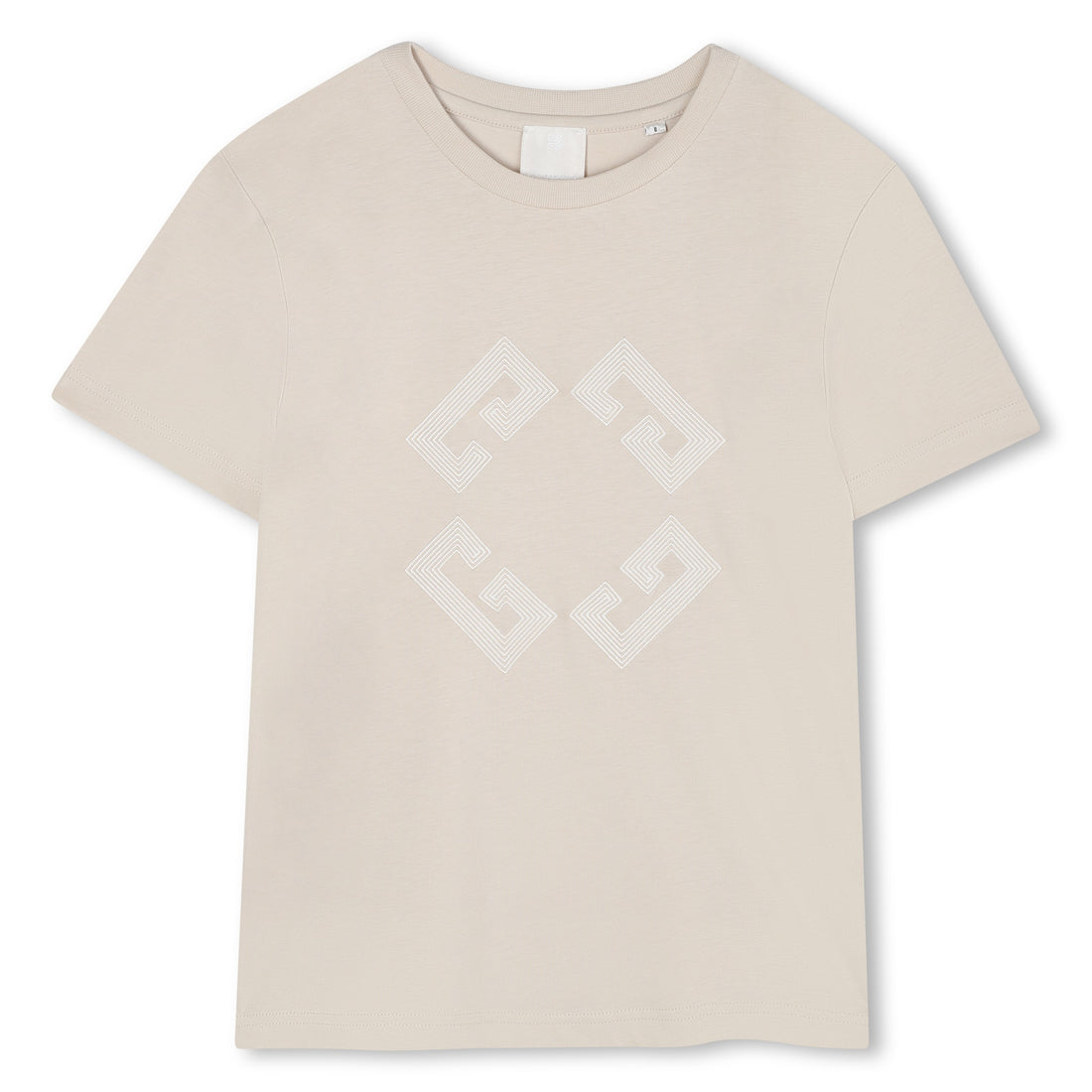 Organic Cotton Jersey T-Shirt with 4G 72 and Signature Embroidery