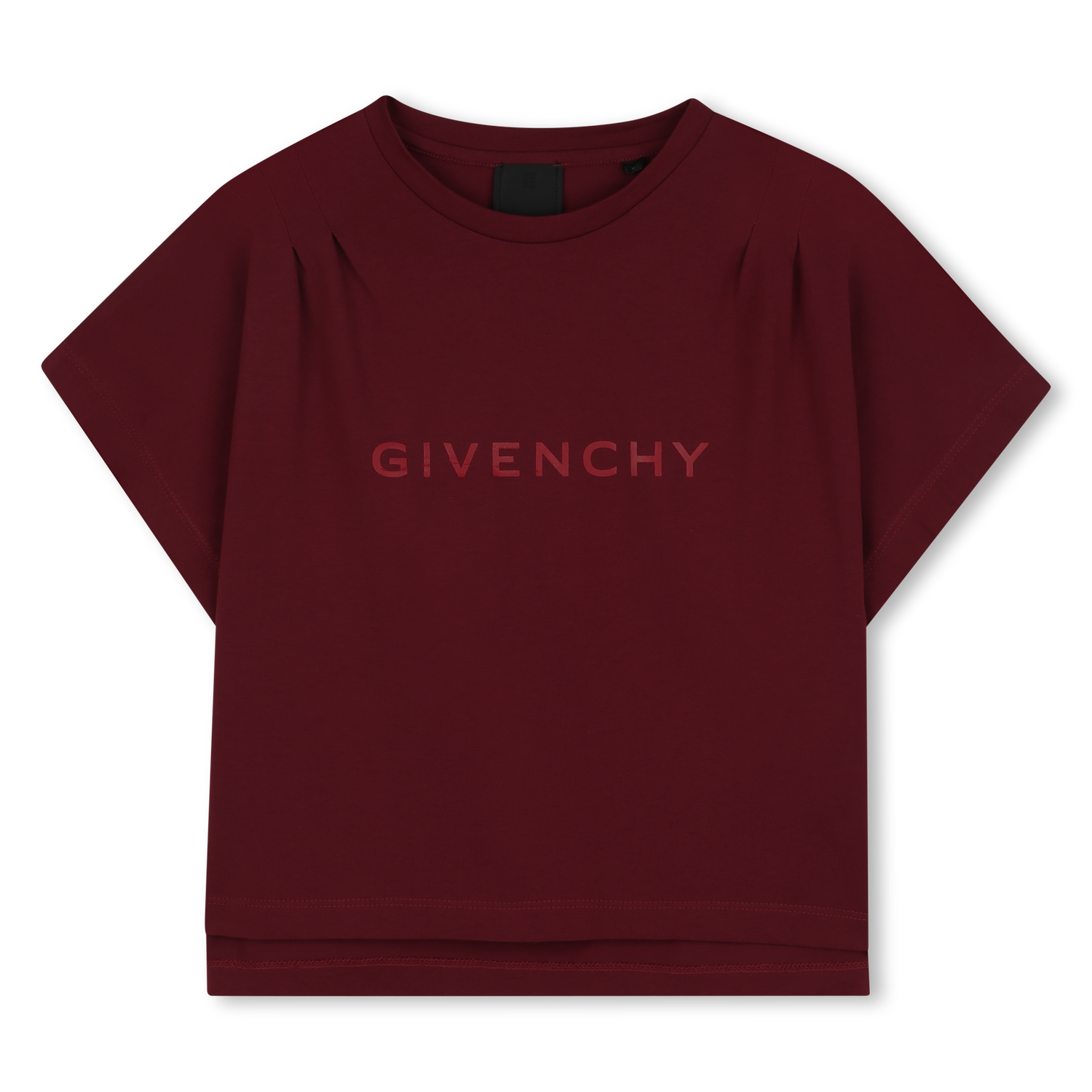 Kids short sleeve cotton t-shirt, crimson