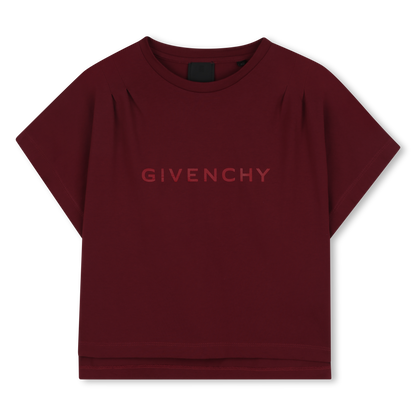 Kids short sleeve cotton t-shirt, crimson