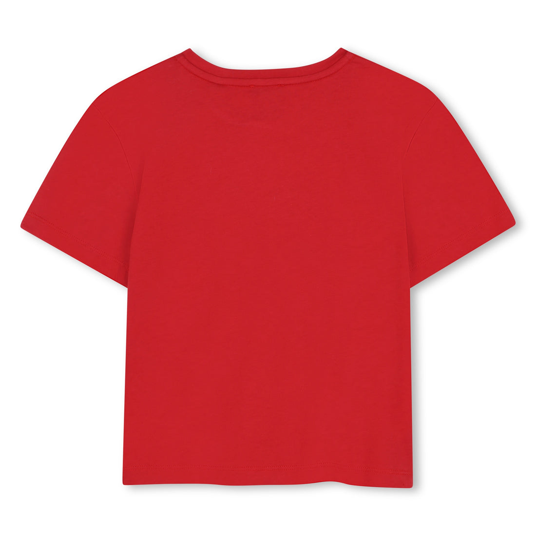 Organic Cotton Short Sleeve T-Shirt with Embroidered Front Detail