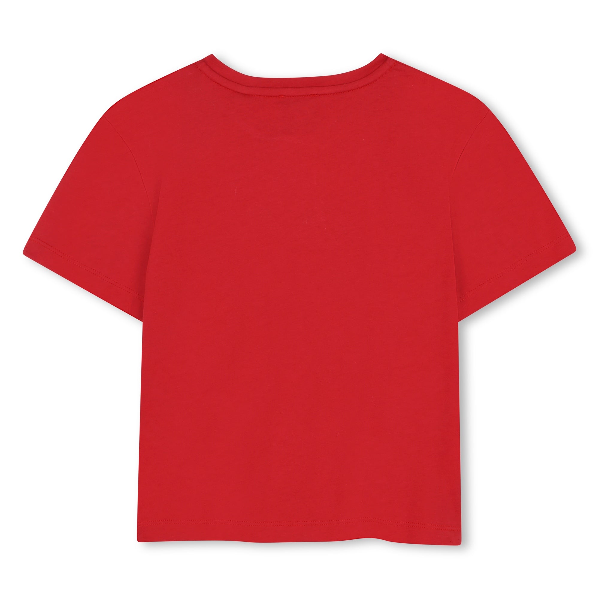Organic Cotton Short Sleeve T-Shirt with Embroidered Front Detail