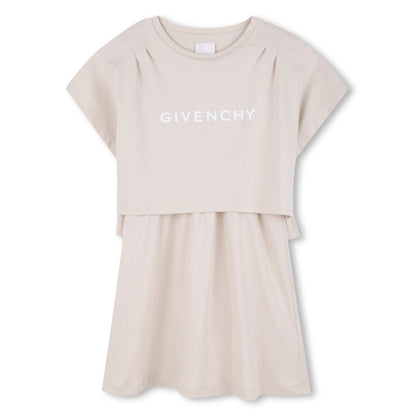 Layered Cotton Dress for Girls