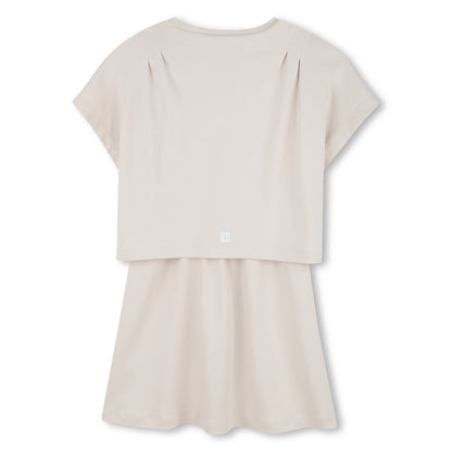 Layered Cotton Dress for Girls