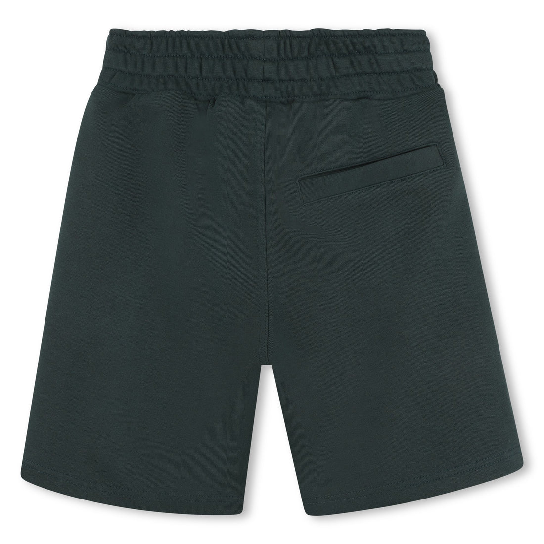 Kids fleece shorts, dark green