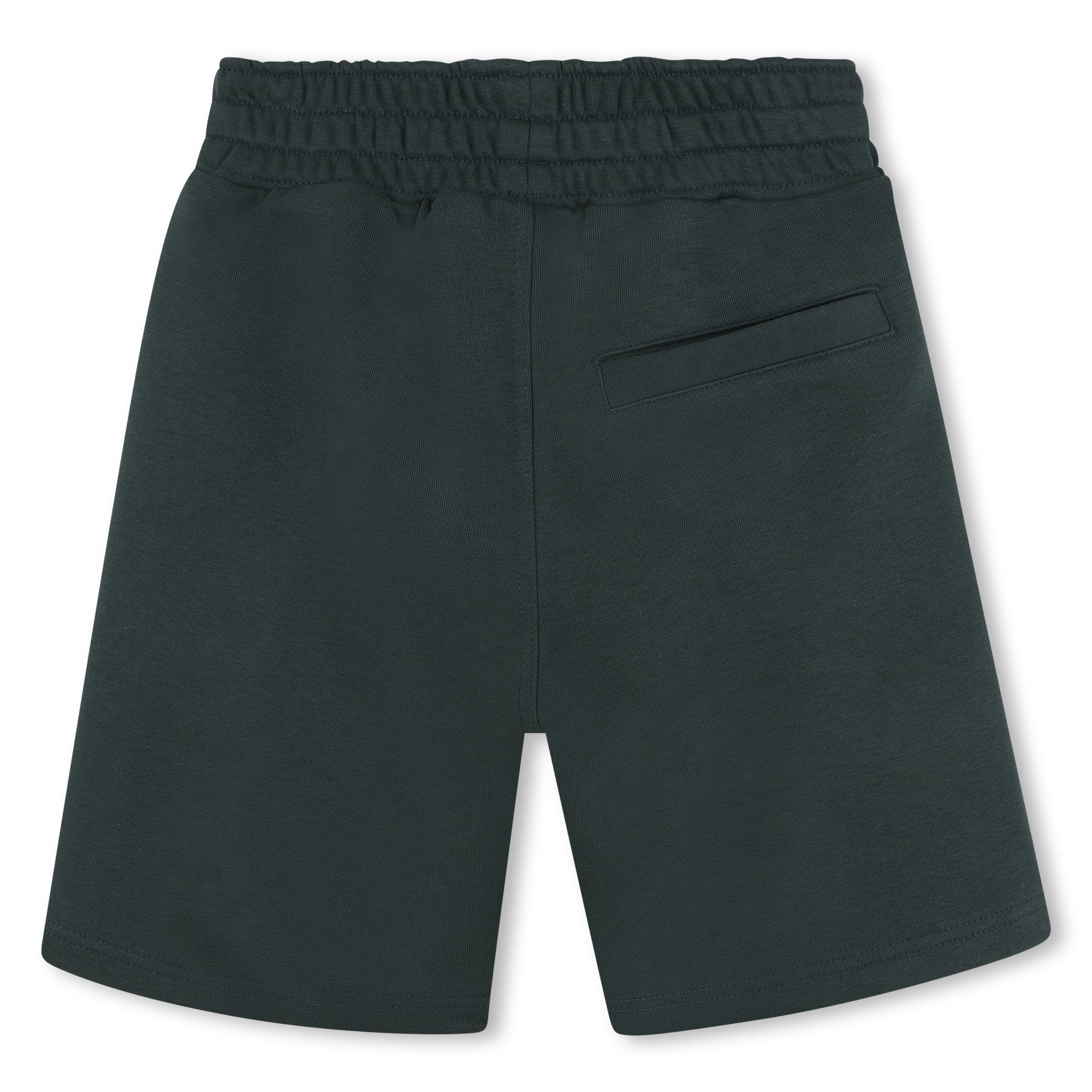 Kids fleece shorts, dark green