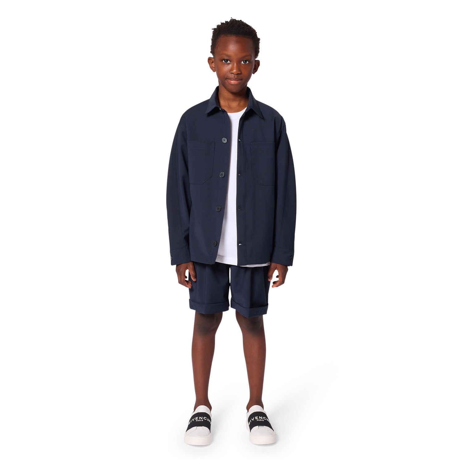 Embroidered Logo Fleece Shorts Givenchy