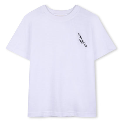 Diagonal Logo Cotton Tee Givenchy