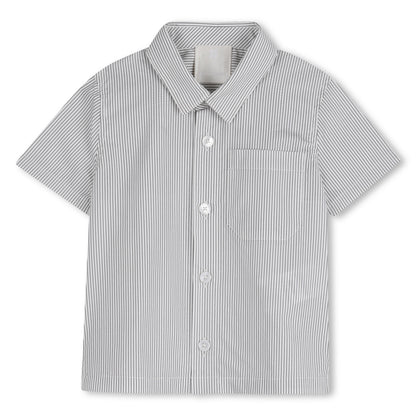 Striped Poplin Shirt and Shorts Set with Elasticated Waist Givenchy